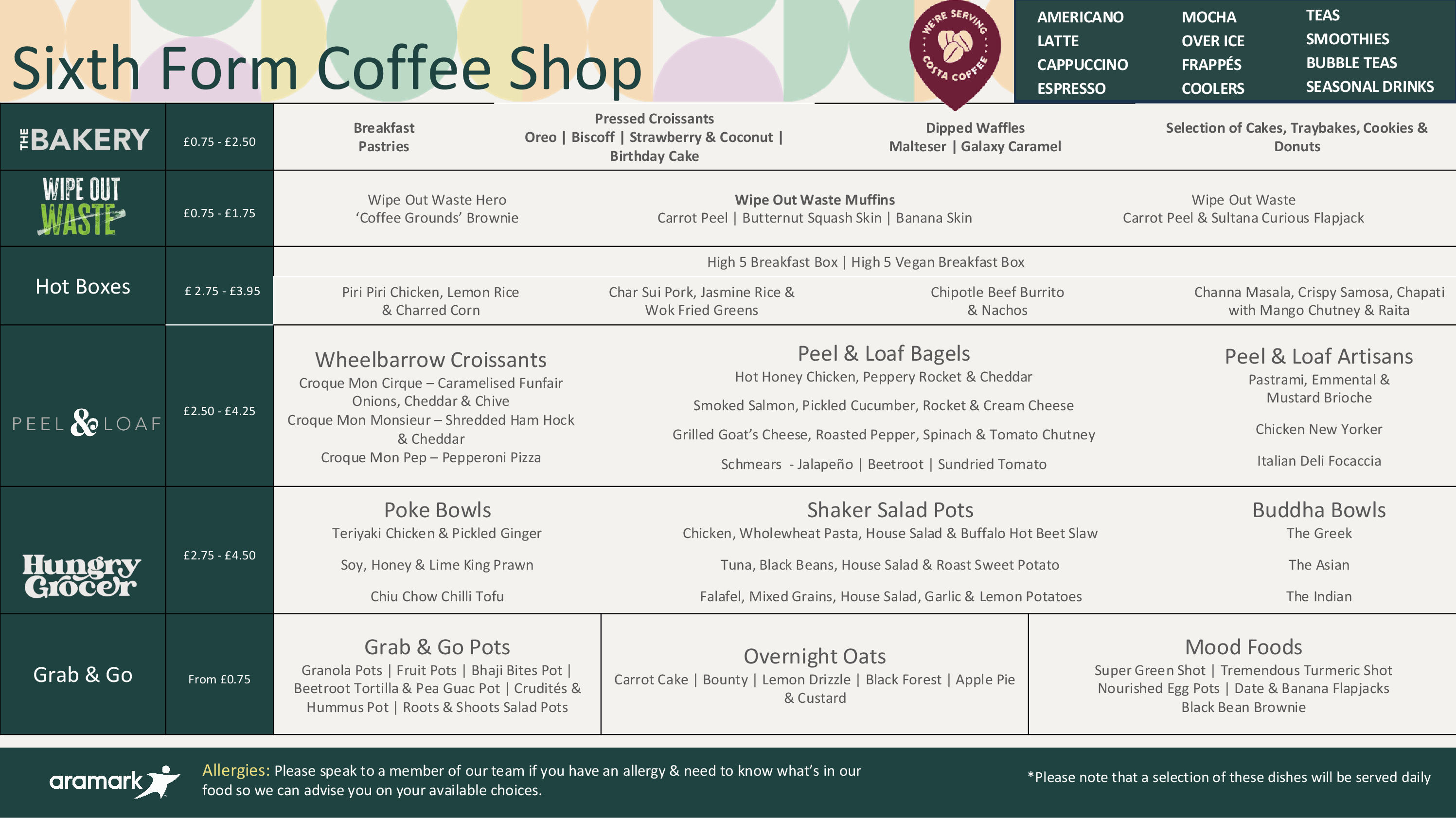 Drayton Manor High School - Menus and Marketing Image